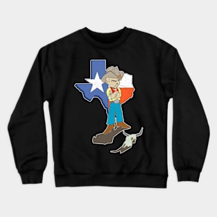 The Texan and the Skull Crewneck Sweatshirt